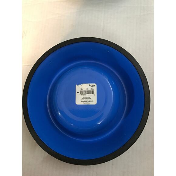 Blue Floral Pet Bowls- Set of Two Dog Cat Feeding Eating Pet Care Animal - Picture 5 of 5